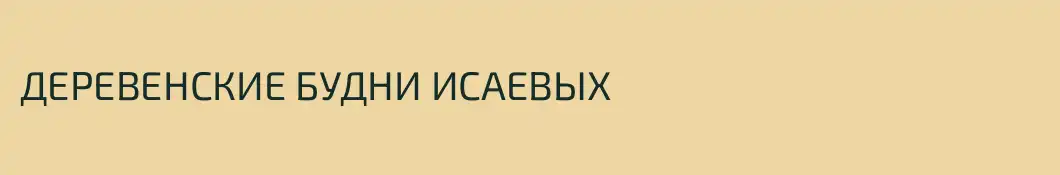 ДЕРЕВЕНСКИЕ БУДНИ ИСАЕВЫХ
